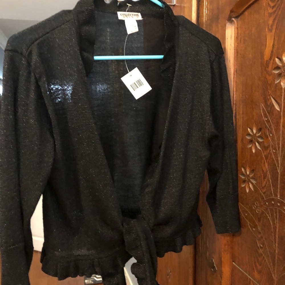 Black sparkly shrug